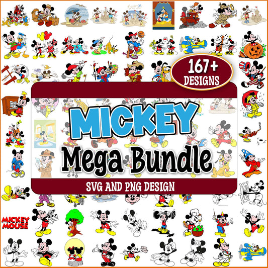 Mickey mouse disney svg bundle