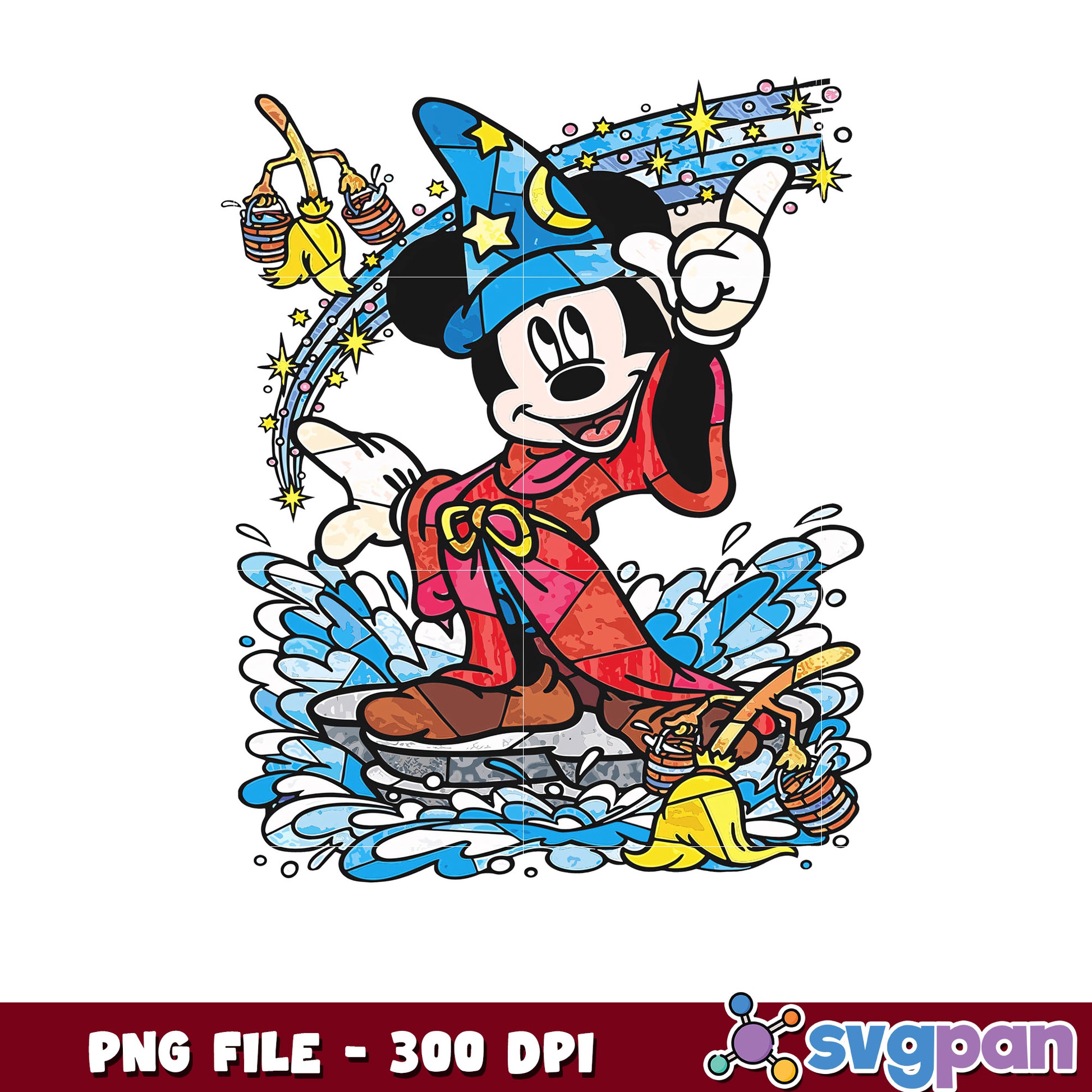 Mickey mouse witch design png, disney cruise png, disney store png