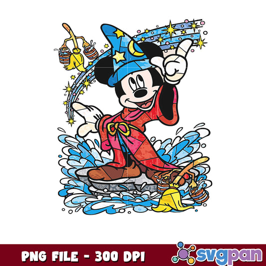 Mickey mouse witch design png, disney cruise png, disney store png