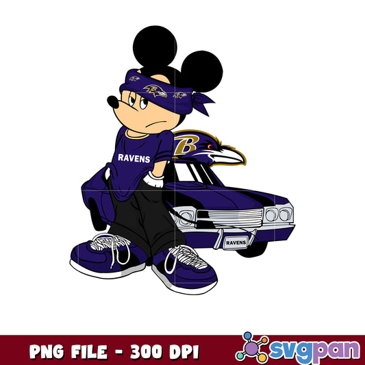 Mickey play nfl baltimore ravens team png, disney mickey mouse png, nfl teams png