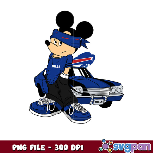 Mickey play nfl buffalo bills team png, disney mickey mouse png, nfl teams png
