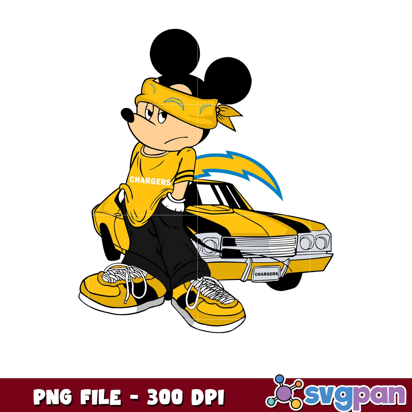 Mickey play nfl los angeles chargers team png, disney mickey mouse png, nfl games today png