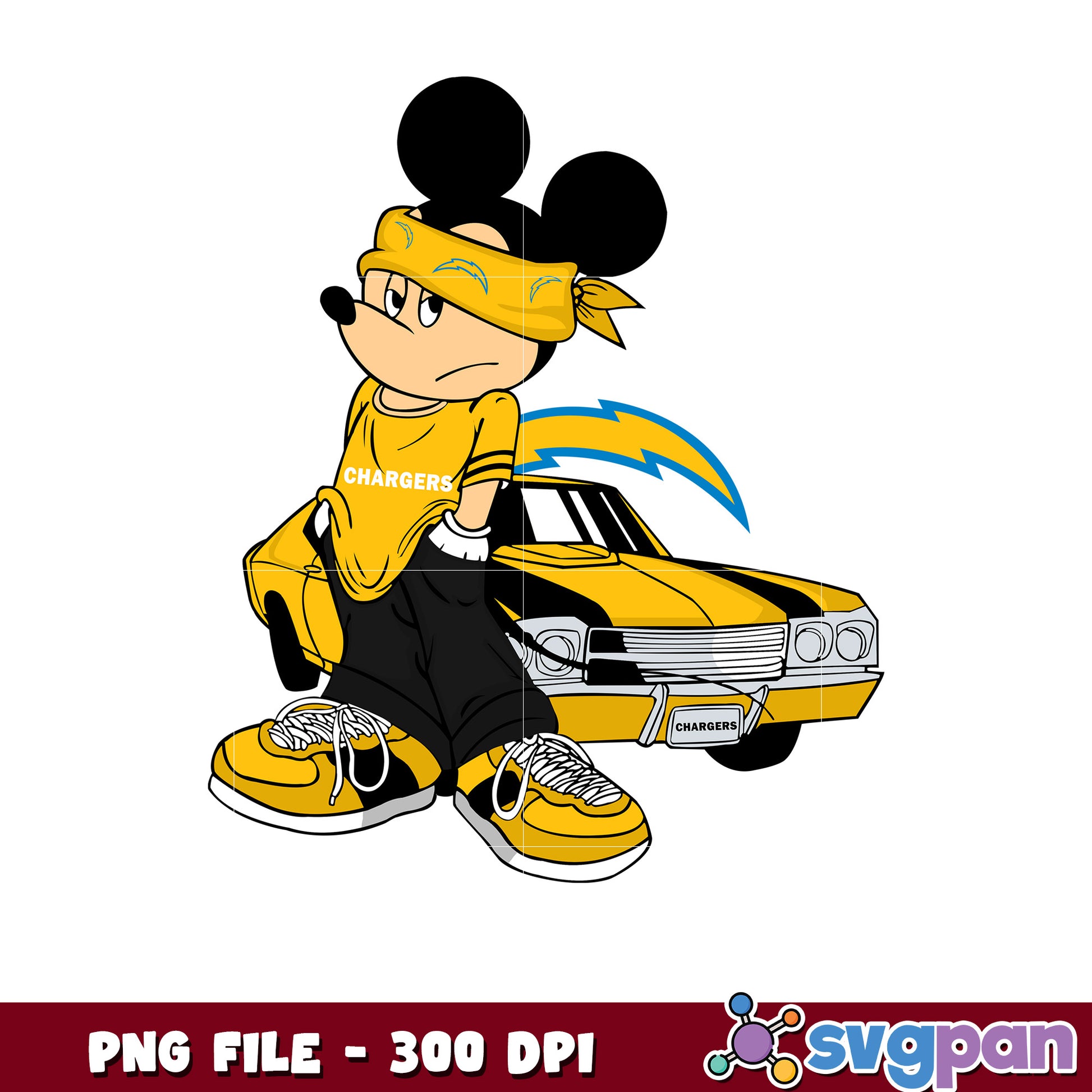 Mickey play nfl los angeles chargers team png, disney mickey mouse png, nfl games today png