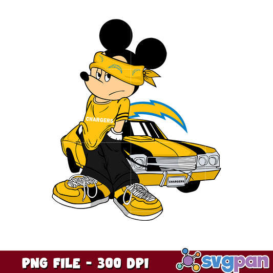 Mickey play nfl los angeles chargers team png, disney mickey mouse png, nfl games today png
