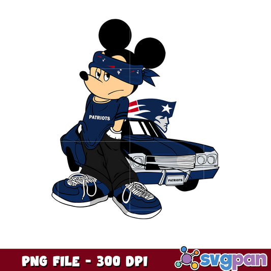 Mickey play nfl new england patriots team png, disney mickey mouse png, nfl teams png