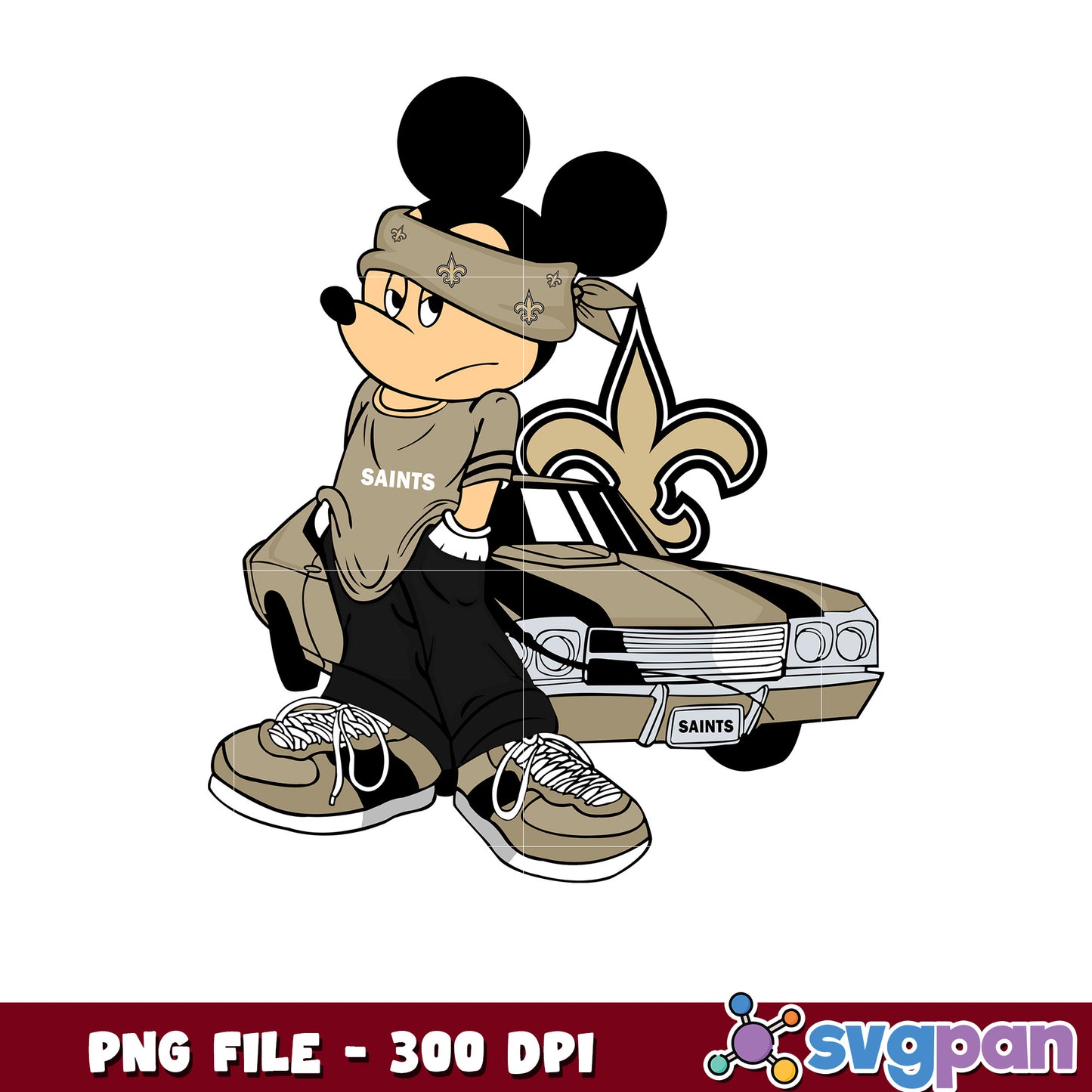 Mickey play nfl new orleans saints team png, disney mickey mouse png, nfl games today png