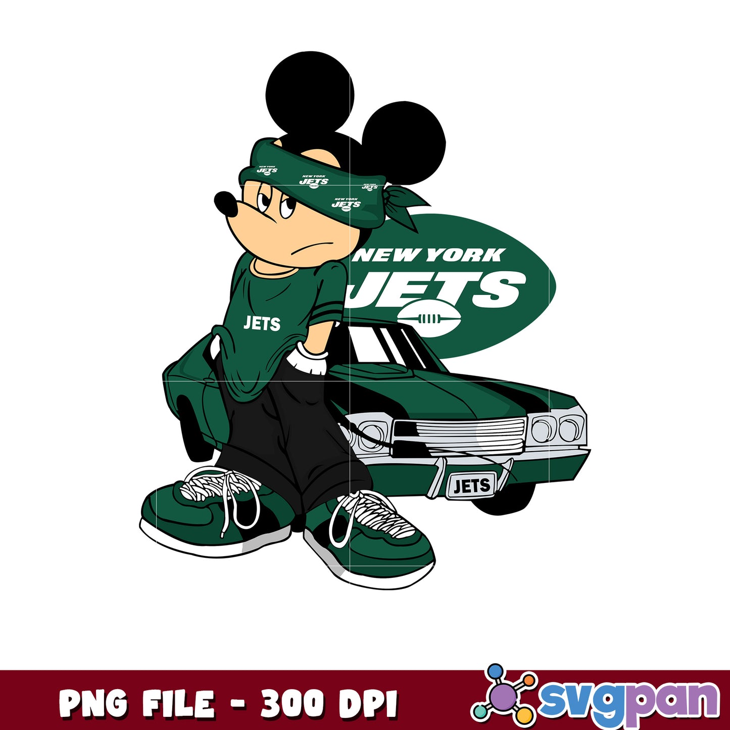Mickey play nfl new york jets team png, disney mickey mouse png, nfl teams png
