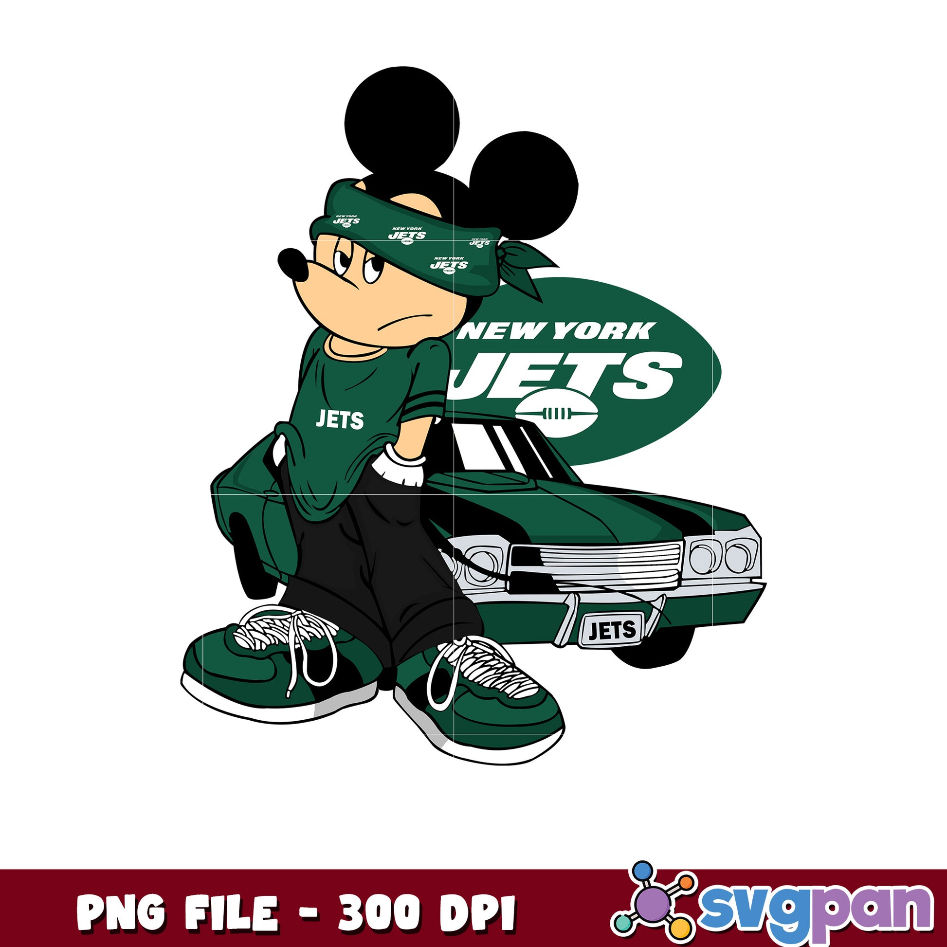 Mickey play nfl new york jets team png, disney mickey mouse png, nfl teams png