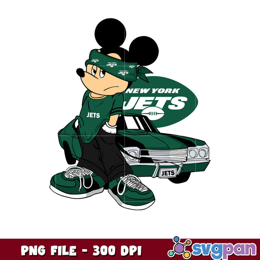 Mickey play nfl new york jets team png, disney mickey mouse png, nfl teams png