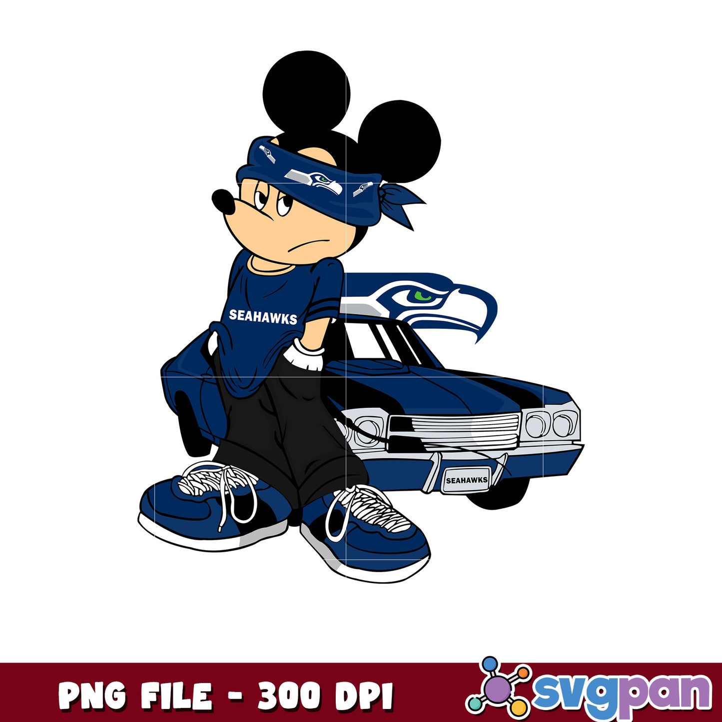 Mickey play nfl seattle seahawks team png, disney mickey mouse png, nfl games today png