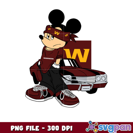 Mickey play nfl washington commanders team png, disney mickey mouse png, nfl games today png
