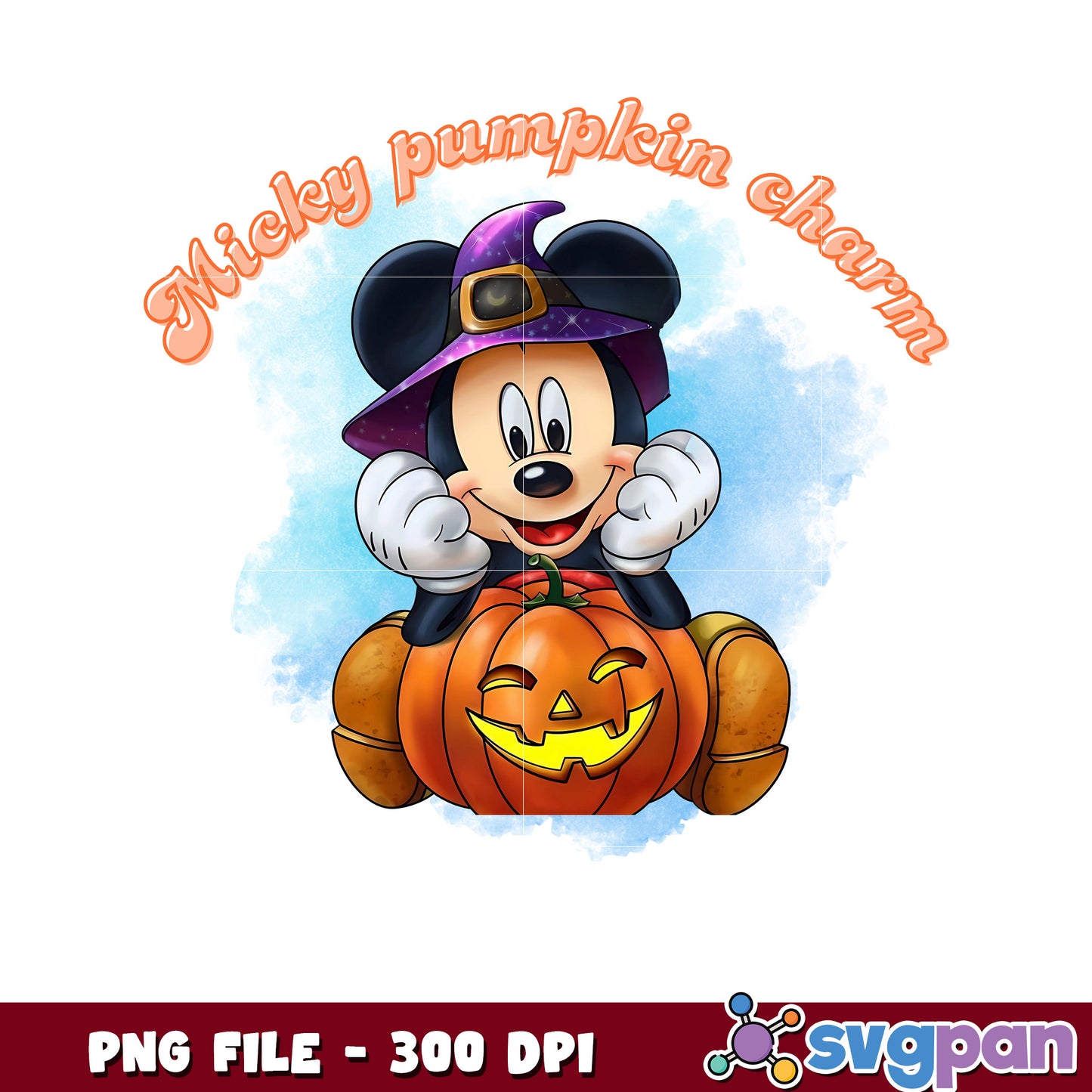 Mickey pumpkin charm png, time to halloween png, funny halloween png
