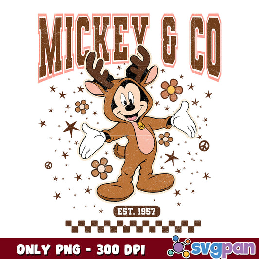 Mickey reineer chrismas png