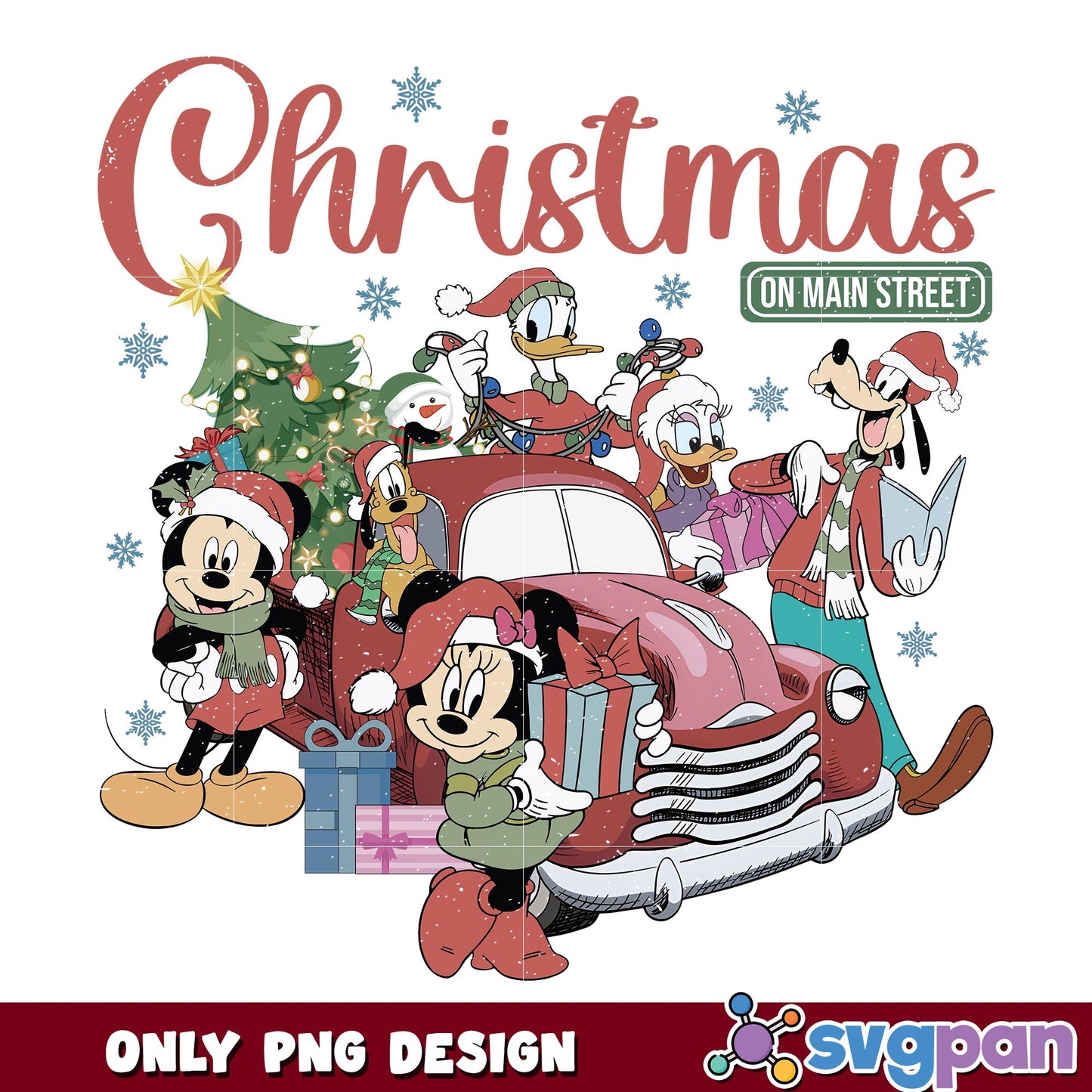 Mickey retro disney pink christmas png