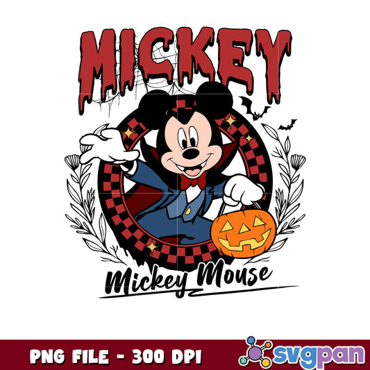 Mickey scary design png, halloween vacation png, disneyland halloween png