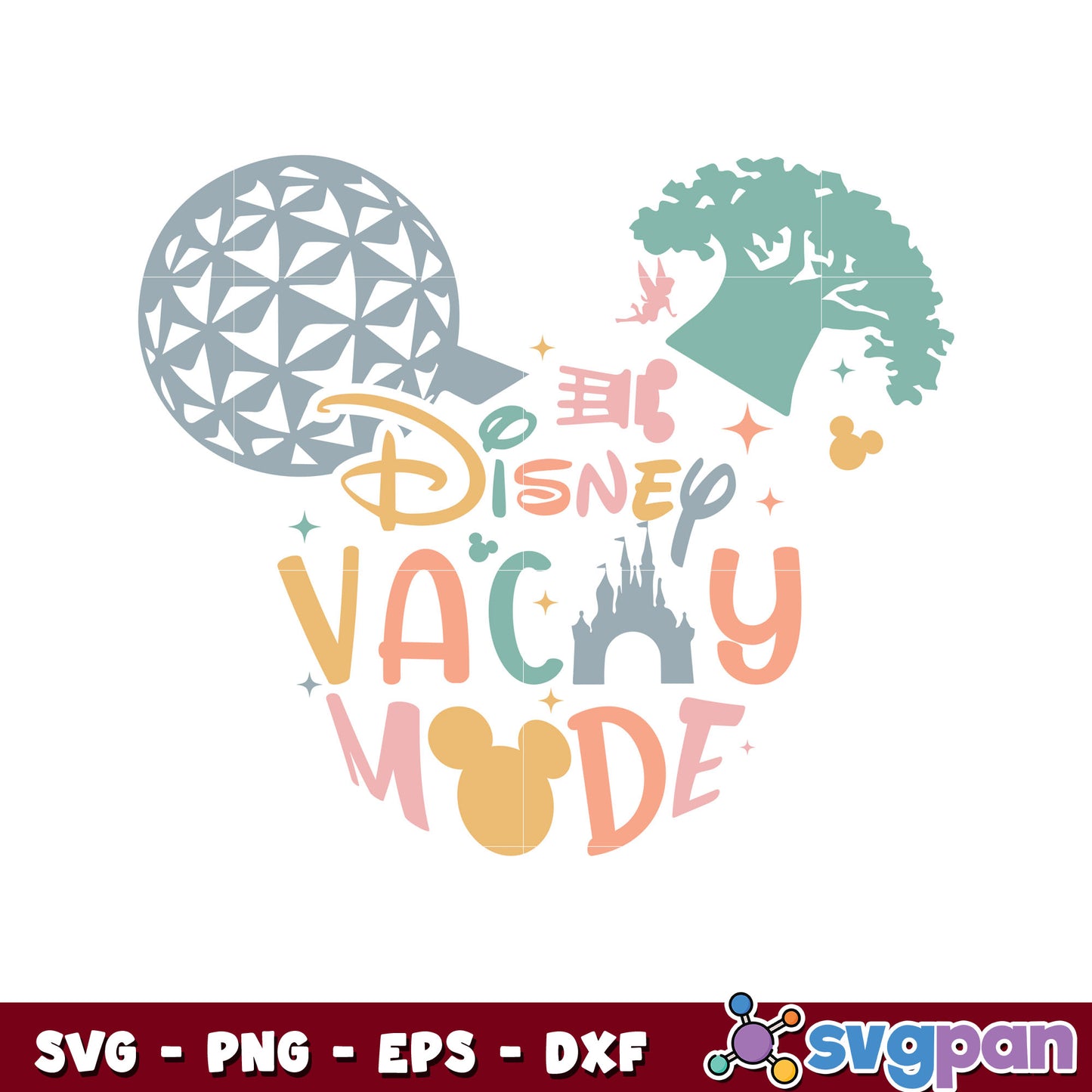 Mickey the disney vacay mode svg, disney svg, design svg