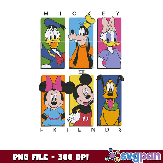 Mickeyu and friends design png, disney characters png, disney cartoon png