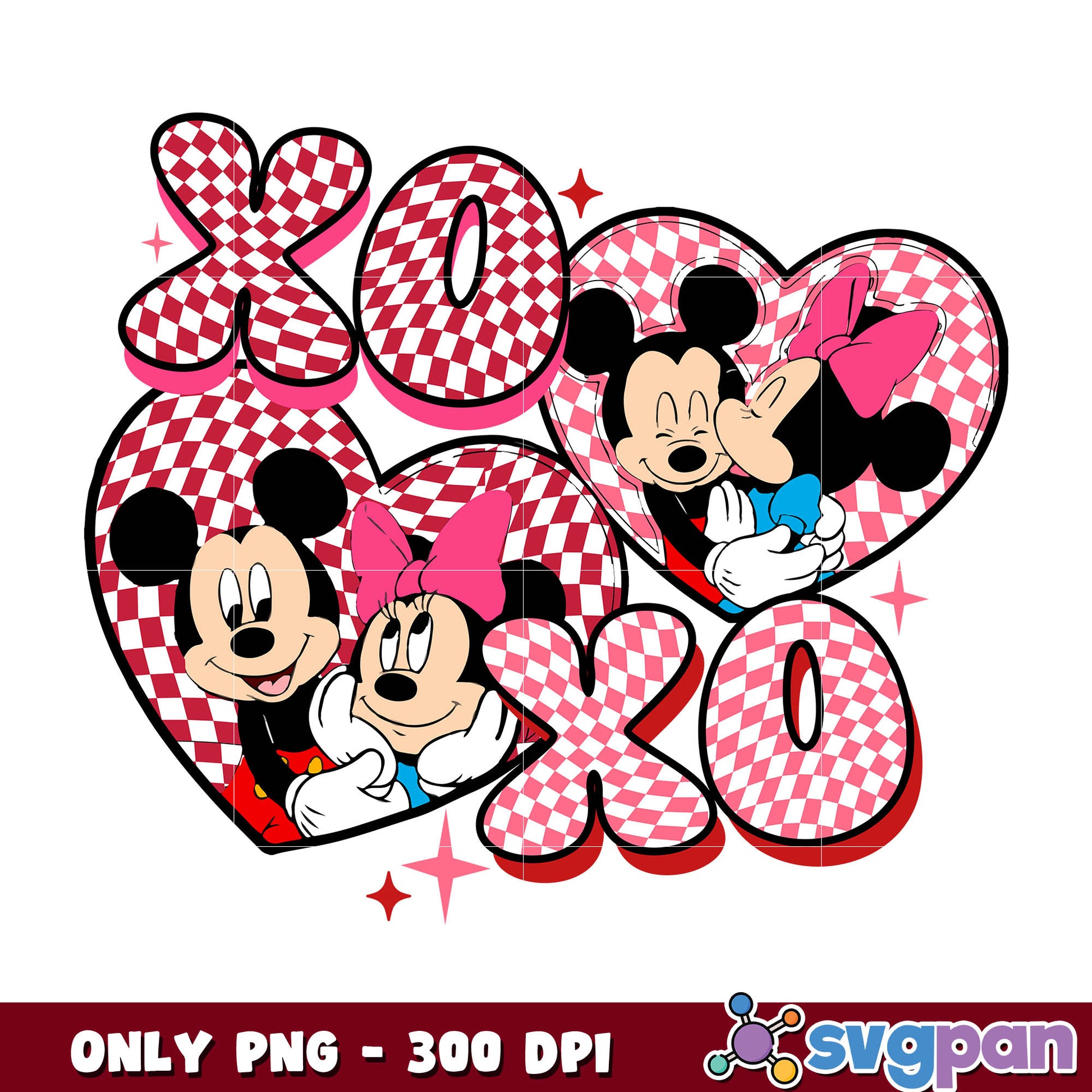 Mickey valentine xoxo png