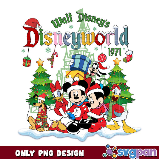 Mickey walt disney disneyworld christmas png