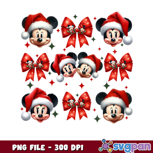 Micky and minnie christmas png, disney 2025​ png, winter season png