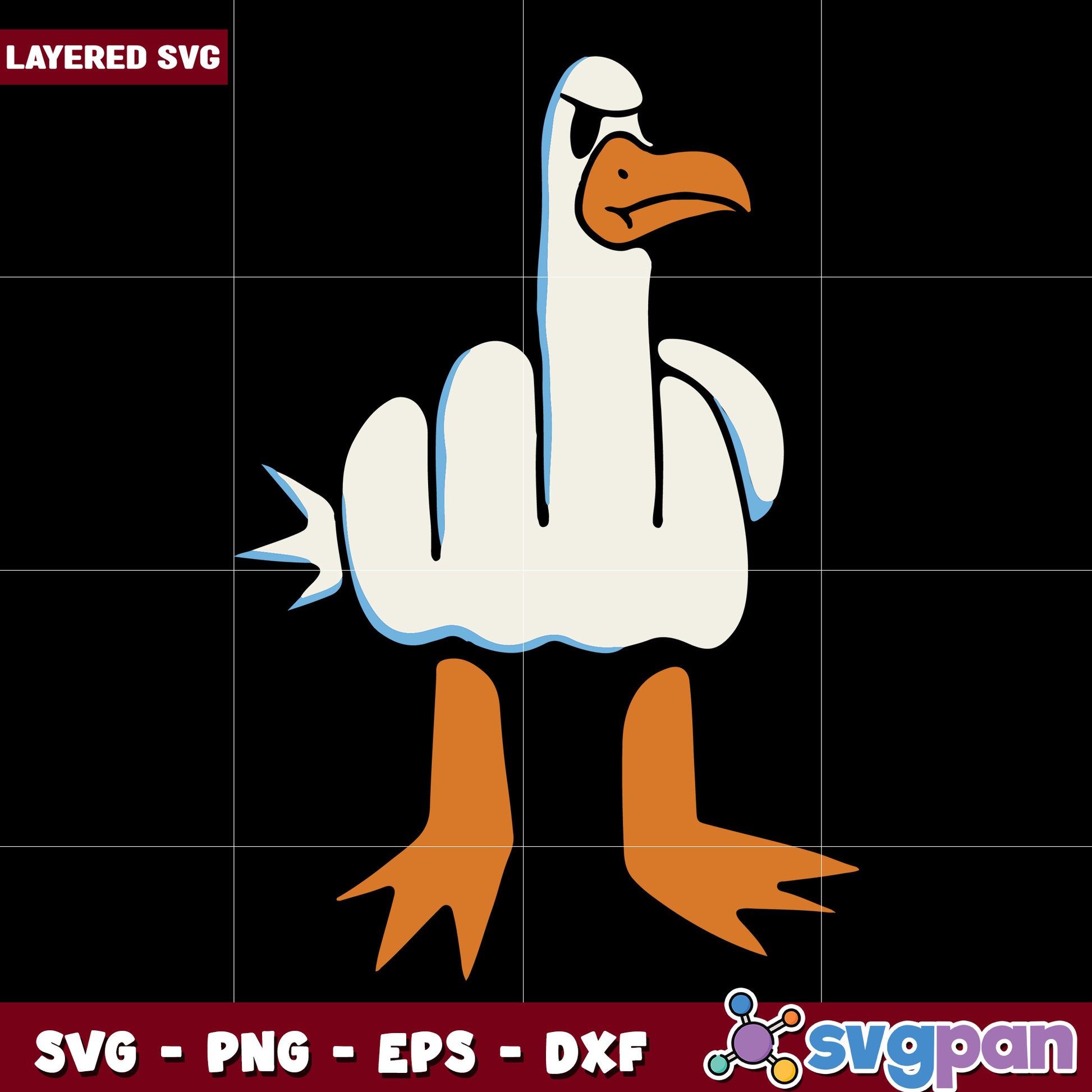 Middle finger goose funny design svg, funny goose svg, funny memes svg