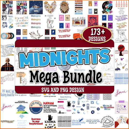 Midnights swiftie svg bundle