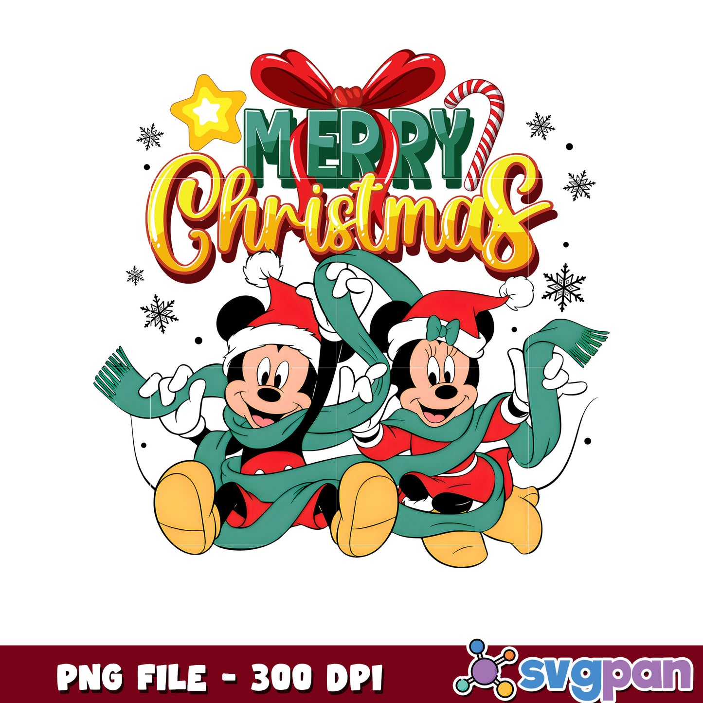 Mikckey and minnie png, chistmas white png, winter png