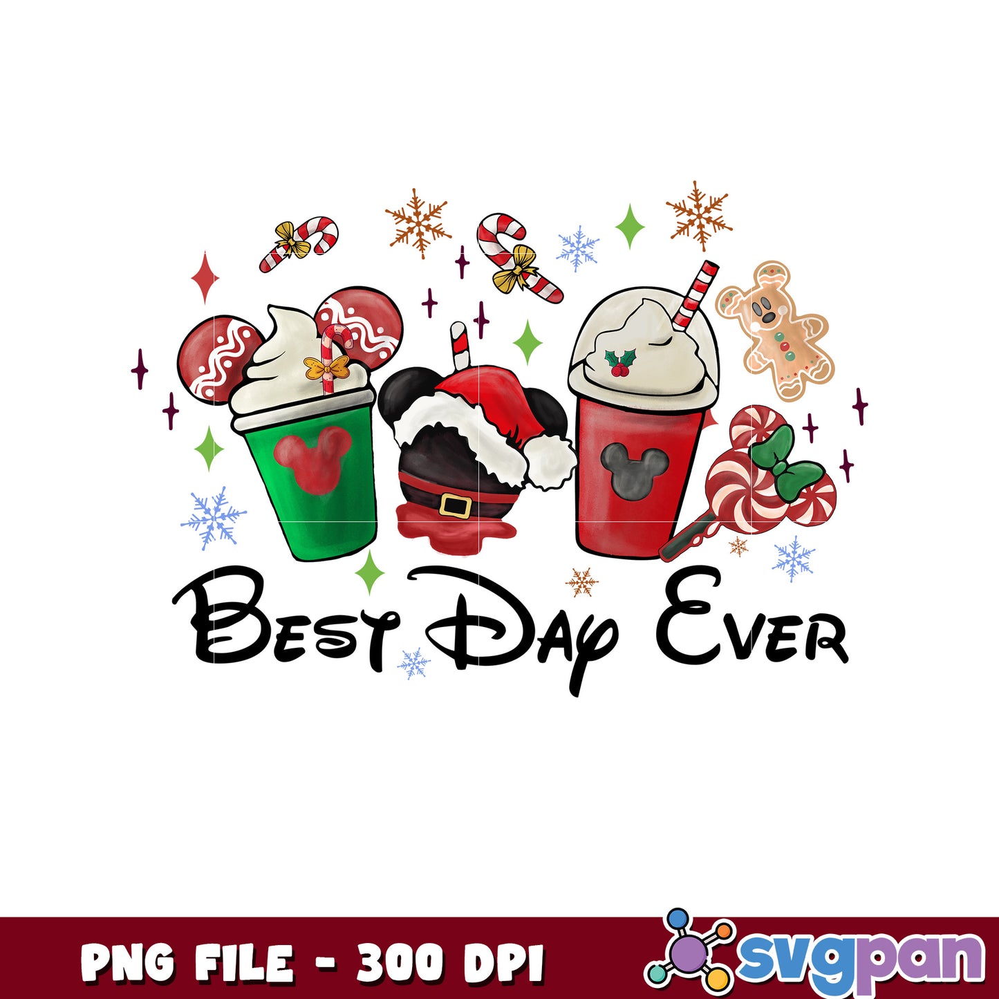Milkshake christams png, christmas costume png, christmas season​ png