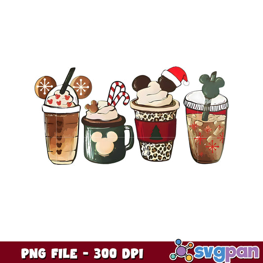 Milkshke christamas png, chistmas white png, winter png