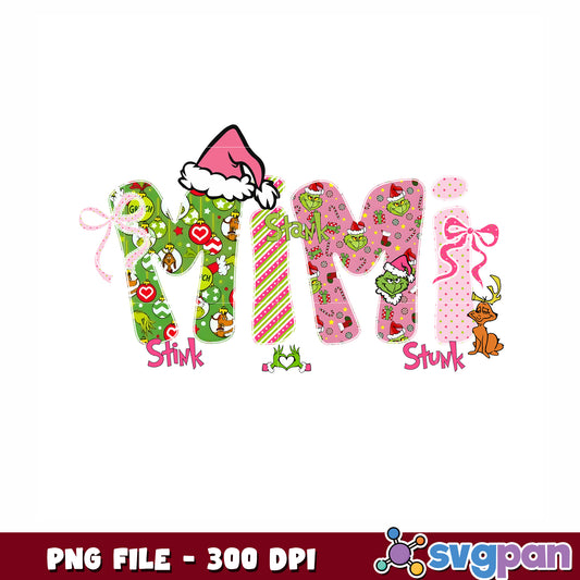 Mimi christmas png, christmnas music png, christmas text png