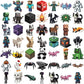 Minecraft characters png bundle, minecraft movie png, minecraft steve png
