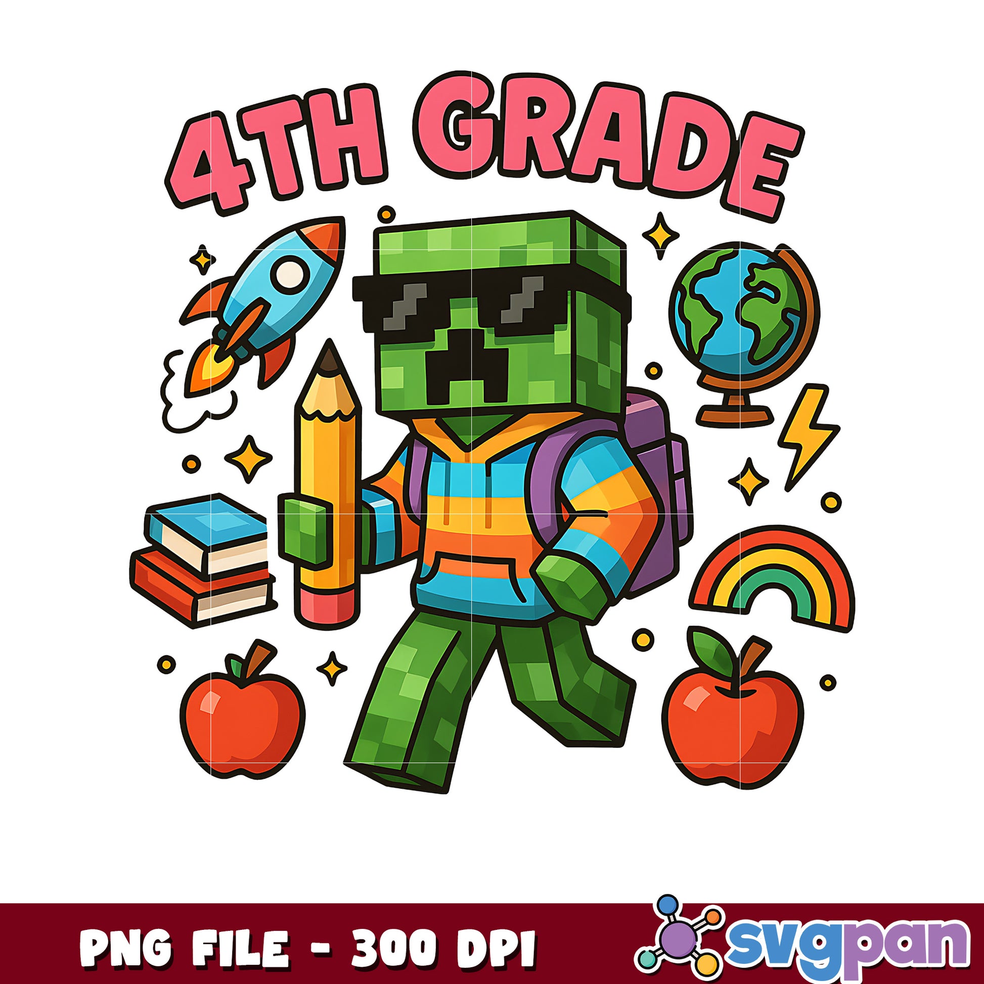 Minecraft creeper school png