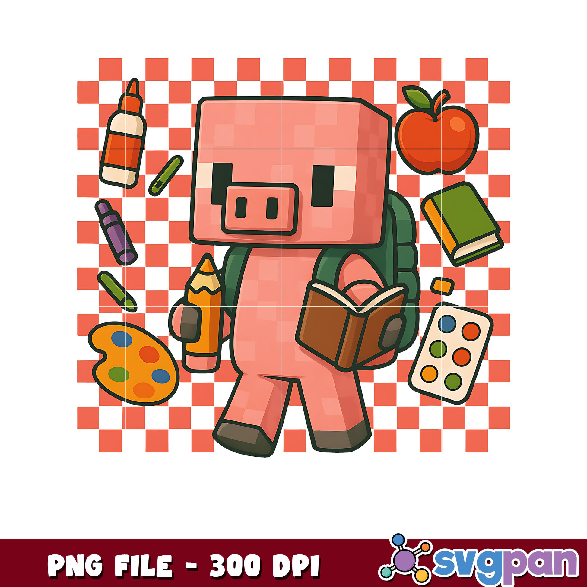 Minecraft pig school png