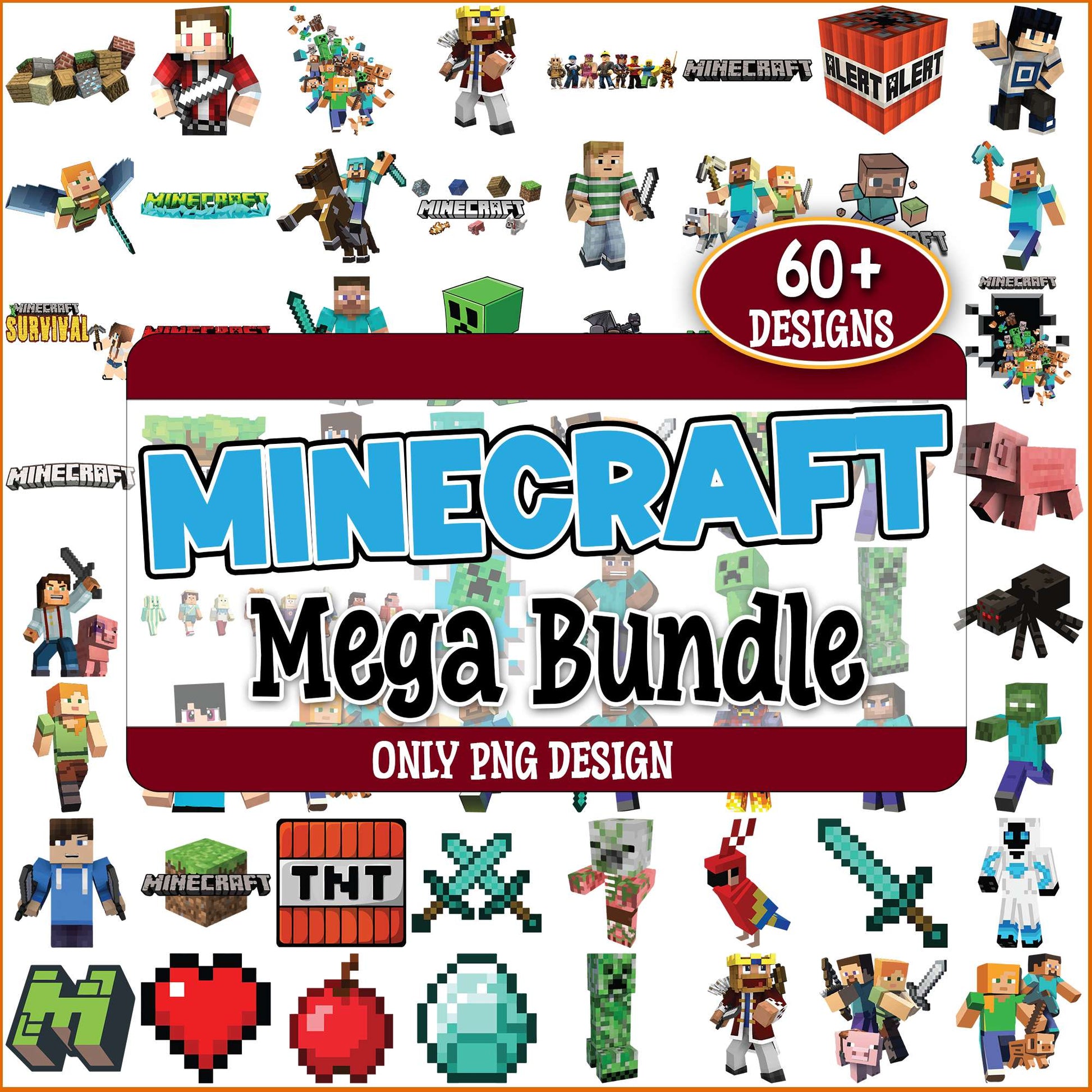 Minecraft set png bundle