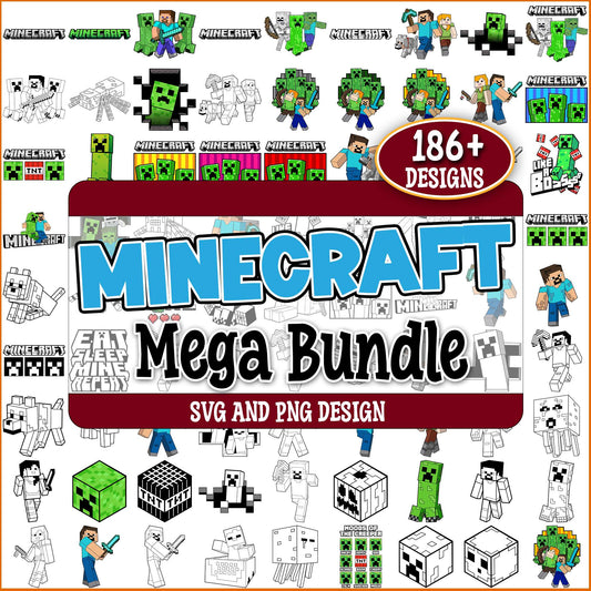Minecraft set svg bundle