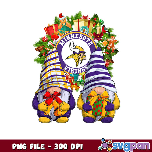 Minesota vikings christmas png, list of nfl teams png, chrismas gnome​ png