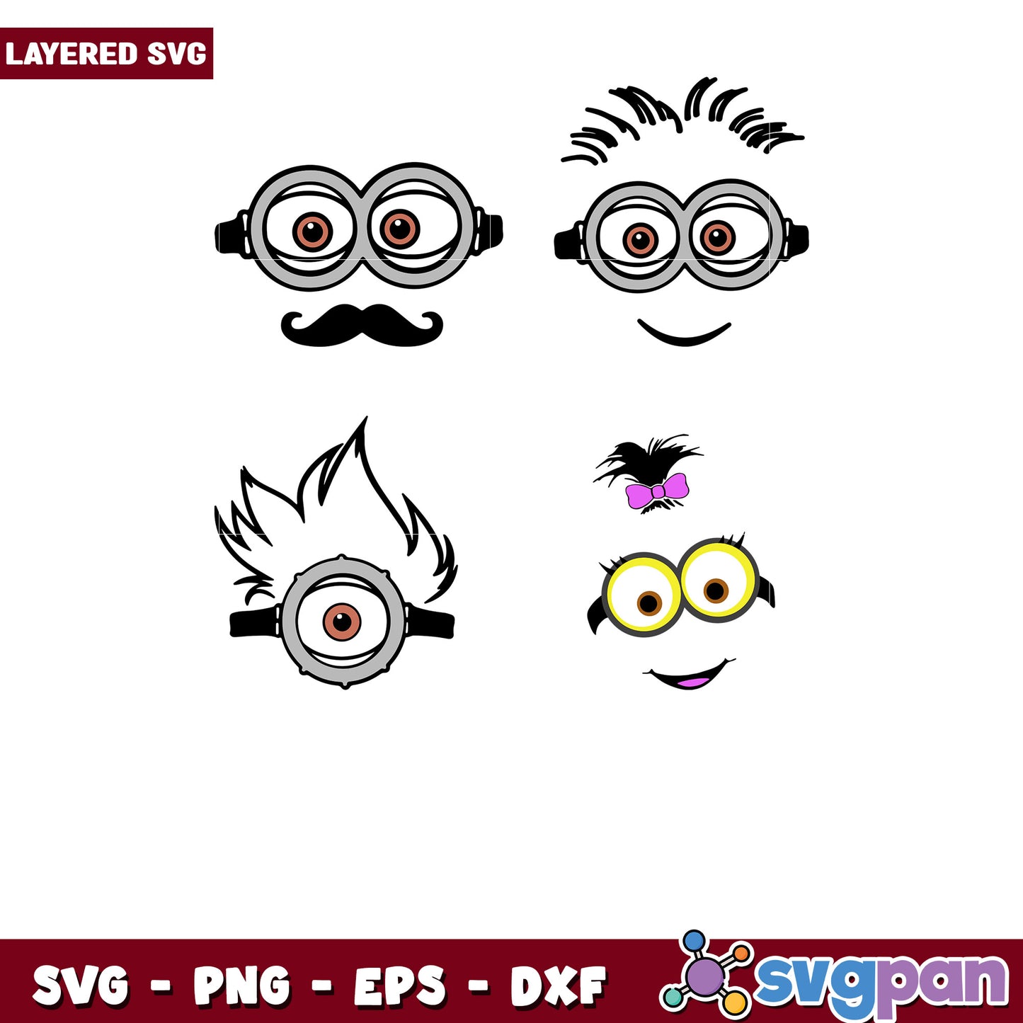 Minions Family SVG Bundle