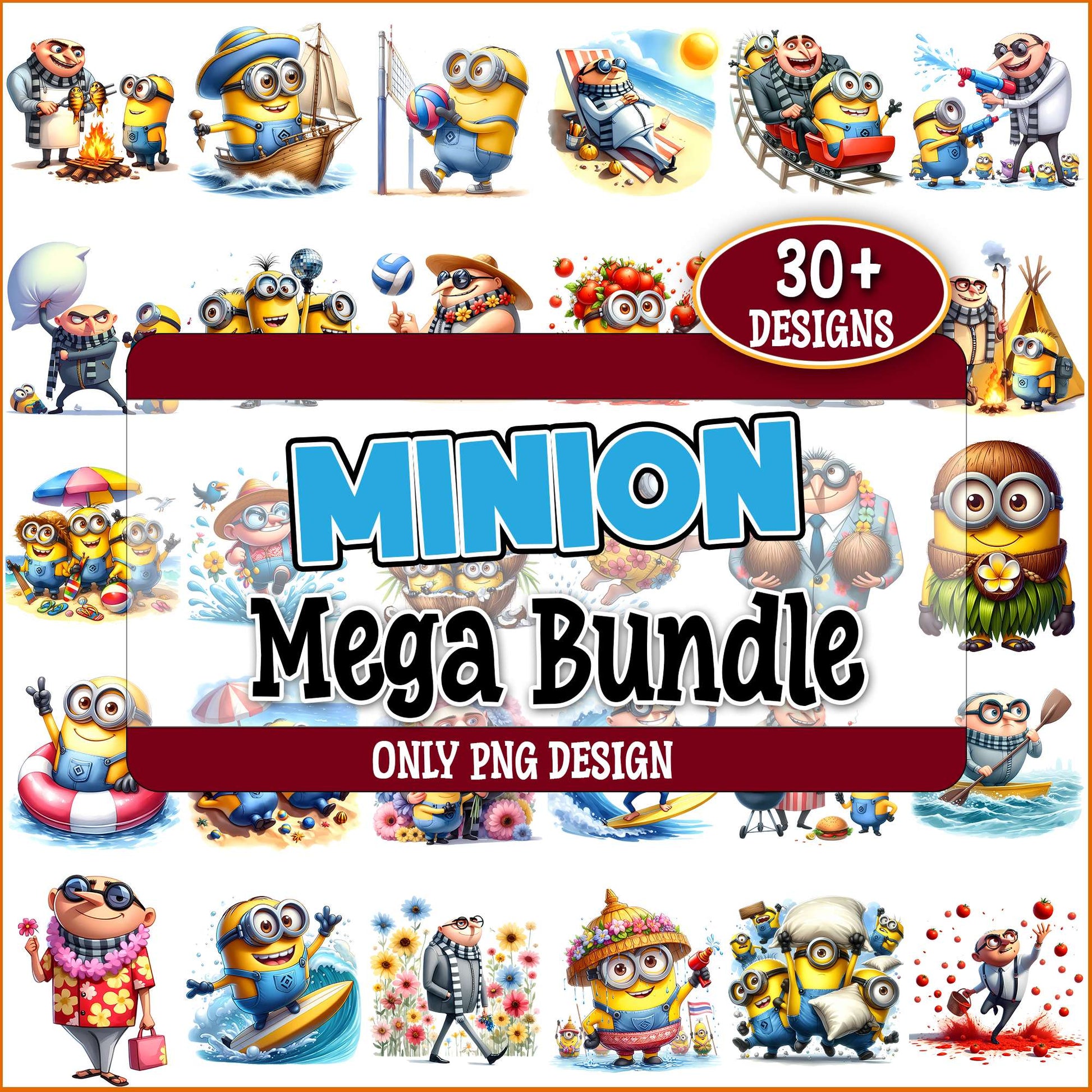Minions art png bundle