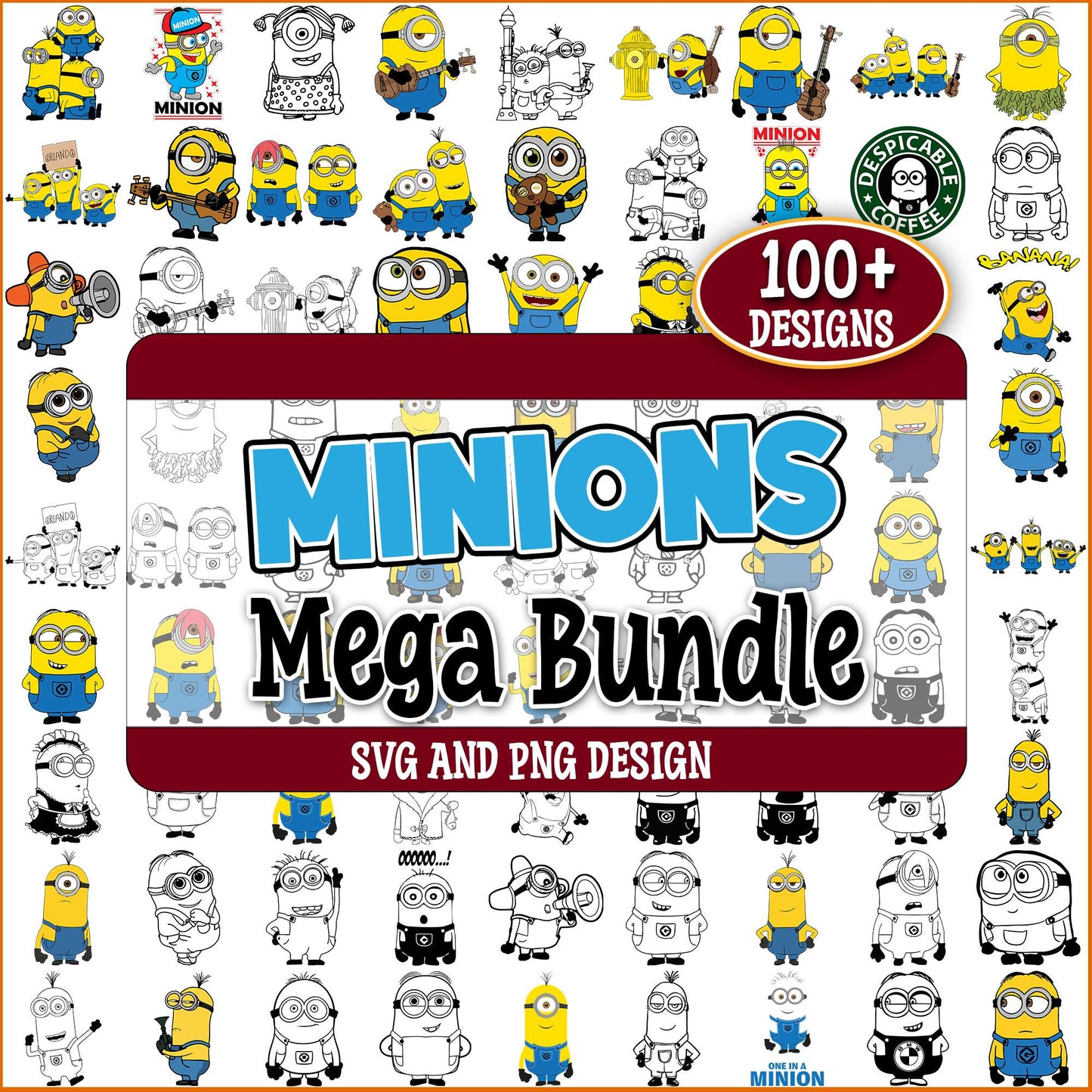 Minions logo svg bundle