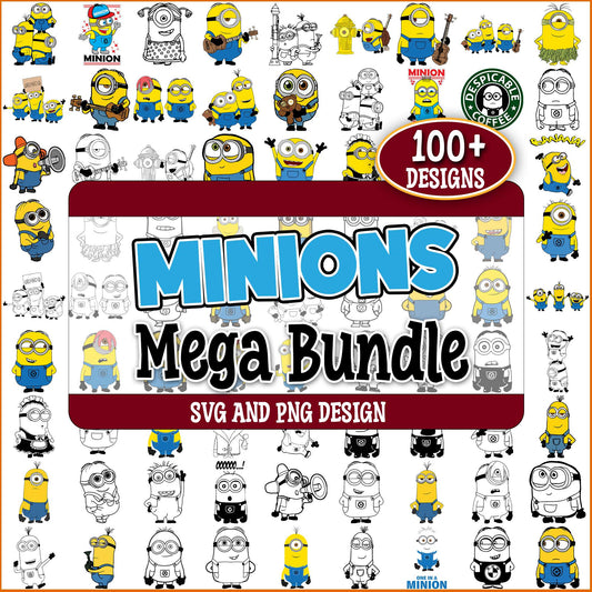 Minions logo svg bundle