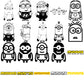Minions logo svg bundle, minions in the movie svg, kevin minion svg