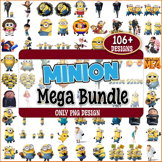 Minions set png bundle