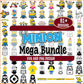 Minions set svg bundle