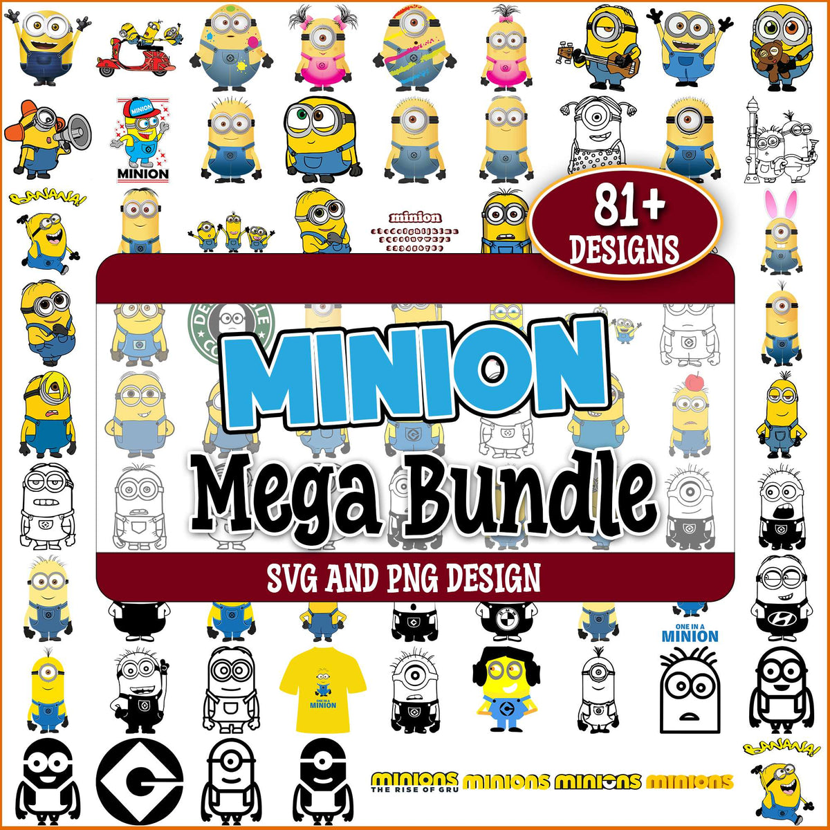 Minions set svg bundle, minions characters svg, minions cast svg – svgpan