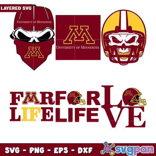 Minnesota Gophers Family SVG Bundle
