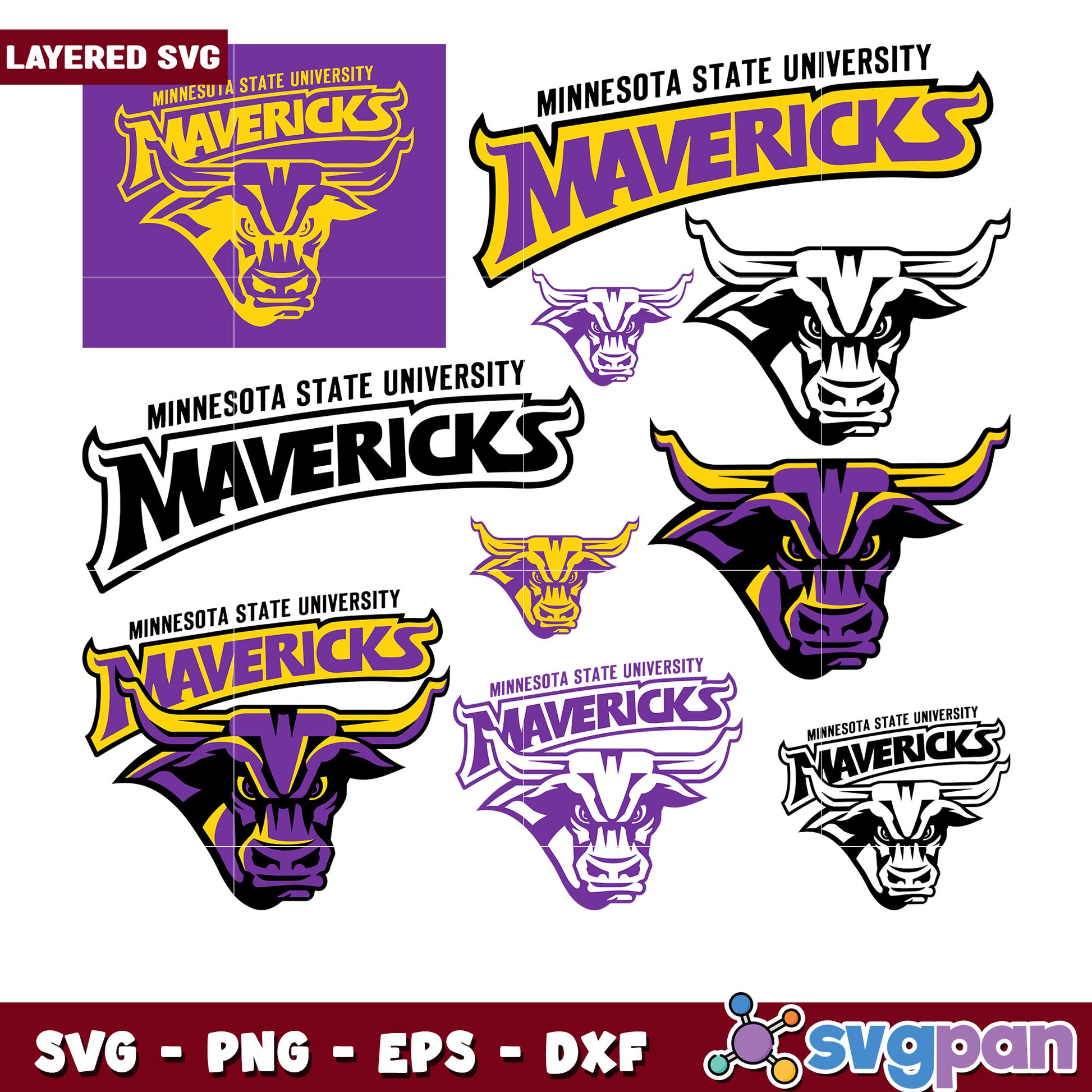 Minnesota State Mavericks SVG Bundle