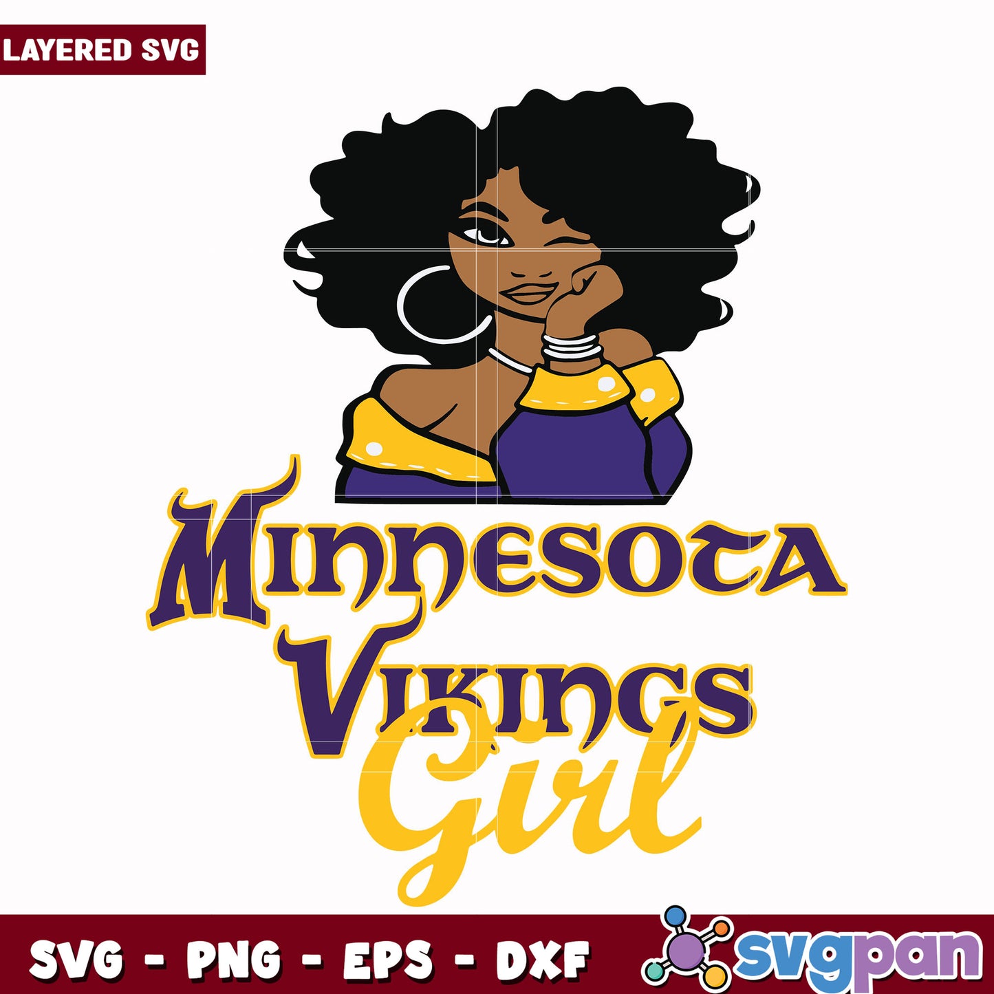 Minnesota Vikings girl design svg, nfl rankings svg, nfl vikings svg