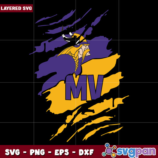 Minnesota Vikings svg, happy halloween svg, spooky season svg