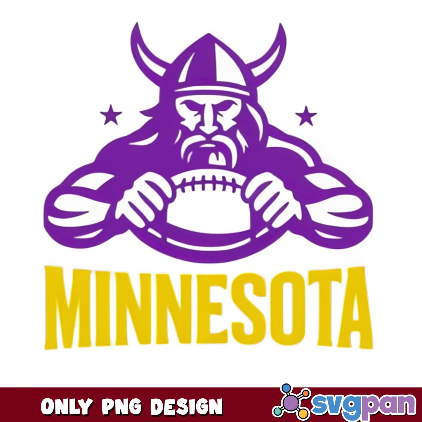 Minnesota Vikings Football PNG, Viking Mascot PNG, NFL Team PNG