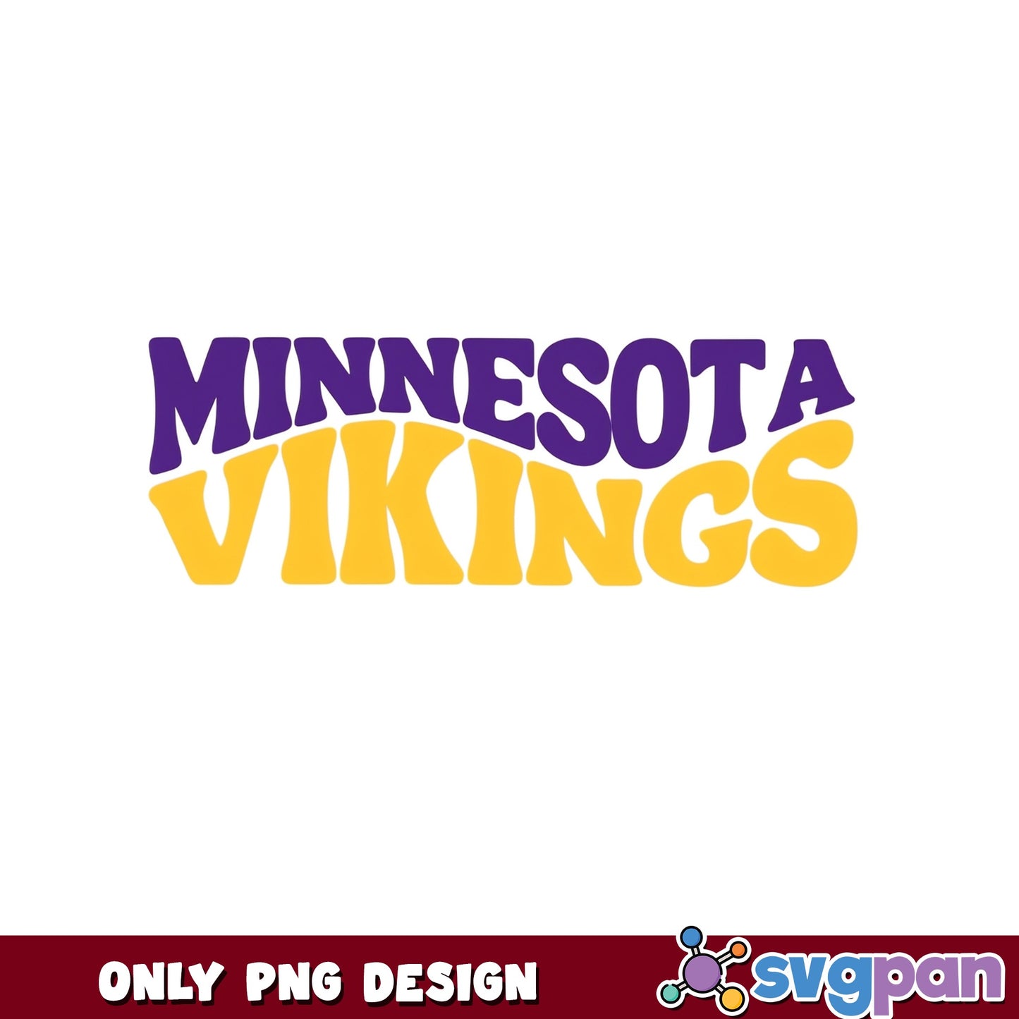 Minnesota Vikings Wavy PNG, Vikings Football PNG, NFL PNG